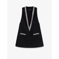 Nancie satin mini dress with rhinestones