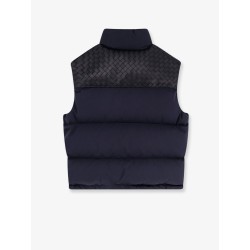 Cotton blend sleeveless jacket