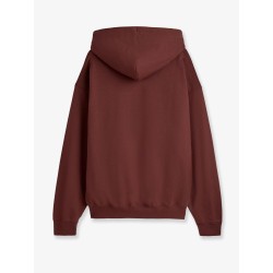 Cotton blend hooded sweatshirt