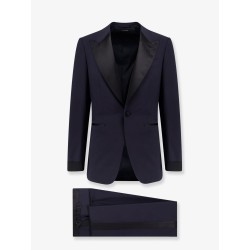 Wool tuxedo with contrasting profiles