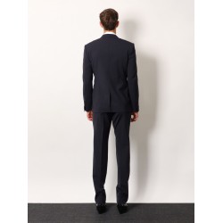 Wool tuxedo with contrasting profiles