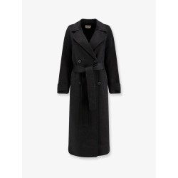 Savile double-breasted wool coat