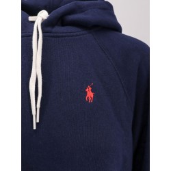 Cotton blend sweatshirt with hood