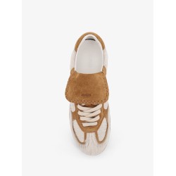 Tb.490 pony skin low-top sneakers with suede inserts