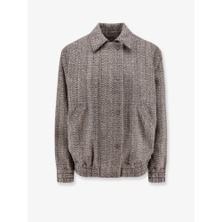 Herringbone fabric jacket