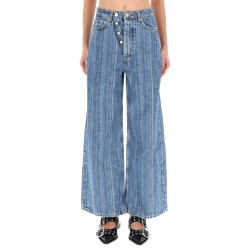 STRIPED "BAGGY" JEANS