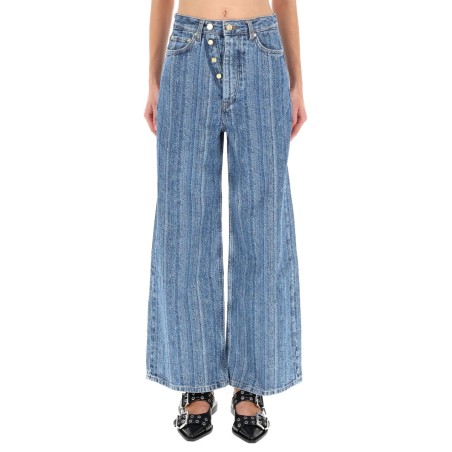 STRIPED "BAGGY" JEANS