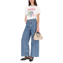 STRIPED "BAGGY" JEANS