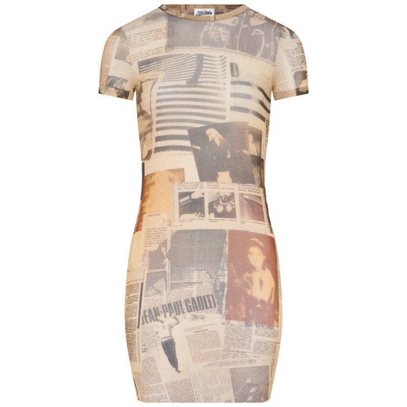 "JOURNAL" PRINT DRESS