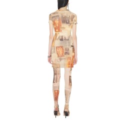 "JOURNAL" PRINT DRESS