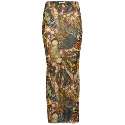 LONG SKIRT WITH "BOW TIE" PRINT