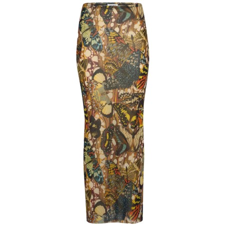 LONG SKIRT WITH "BOW TIE" PRINT