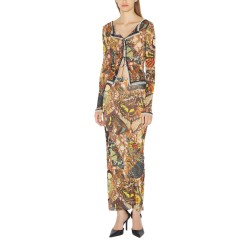 LONG SKIRT WITH "BOW TIE" PRINT