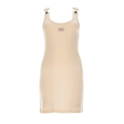 MINI DRESS WITH LOGO PATCH