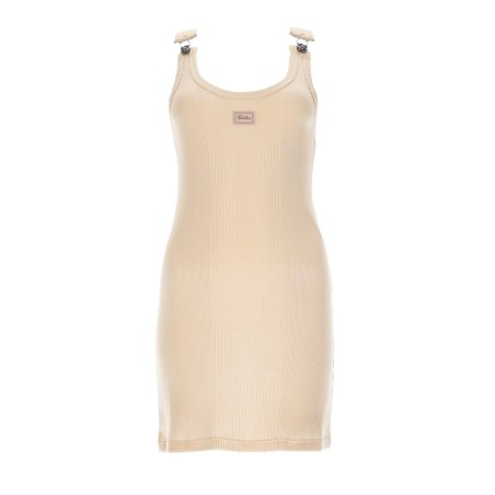 MINI DRESS WITH LOGO PATCH