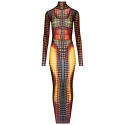 LONG DRESS WITH PRINT