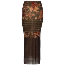 LONG SKIRT WITH "MARINIERE GRAPE" PRINT