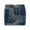 MINISKIRT WITH "NEWSPAPER" PRINT