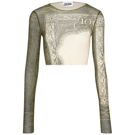 TOP WITH "CARTOUCHE" PRINT