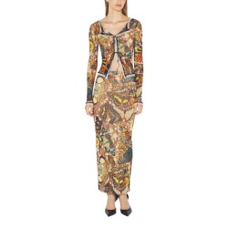 CARDIGAN WITH "BOW TIE" PRINT