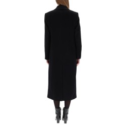 DOUBLE-BREASTED MIDI COAT