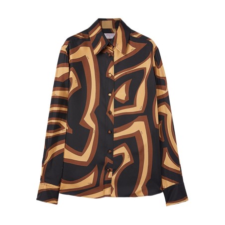 LABYRINTH PRINT SILK SHIRT