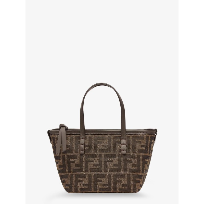 Mini Roll FF jacquard fabric crossbody bag