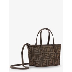 Mini Roll FF jacquard fabric crossbody bag