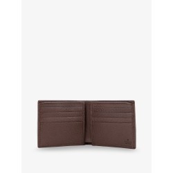 Coated canvas wallet with GG motif