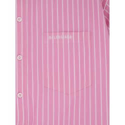 Folded striped cotton shirt