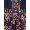 Multicolor viscose long dress