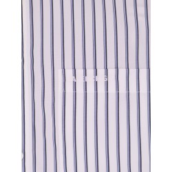 Tucked Sleeve striped cotton shirt