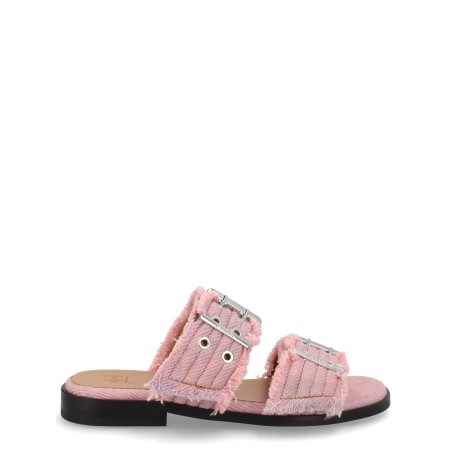 DENIM SANDAL WITH BANGS