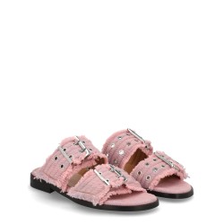 DENIM SANDAL WITH BANGS