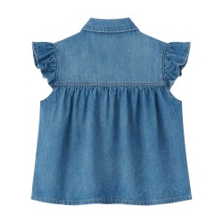 SLEEVELESS TOP WITH COLLAR