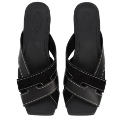 CROSS-STRAP SANDAL