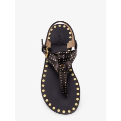 Joonya low leather sandals