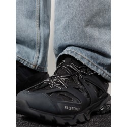 Track nylon and mesh sneakers