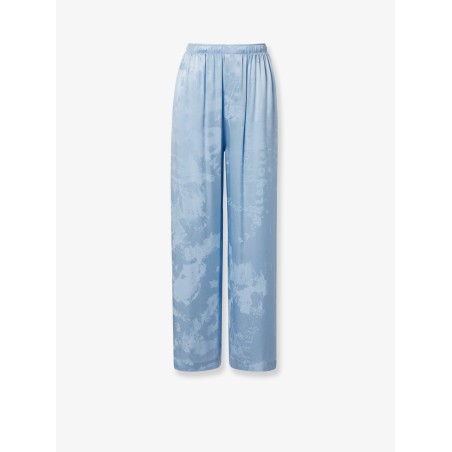 Pajamas printed silk trousers