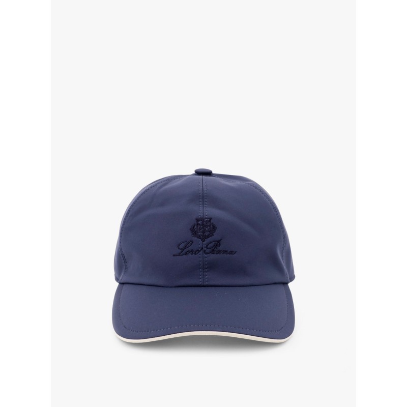 Hat with embroidered logo
