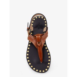 Joonya flat leather sandals