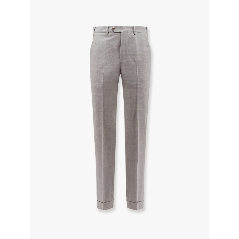 Stretch virgin wool trousers