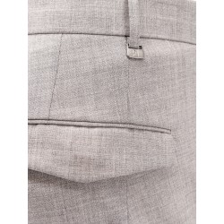 Stretch virgin wool trousers