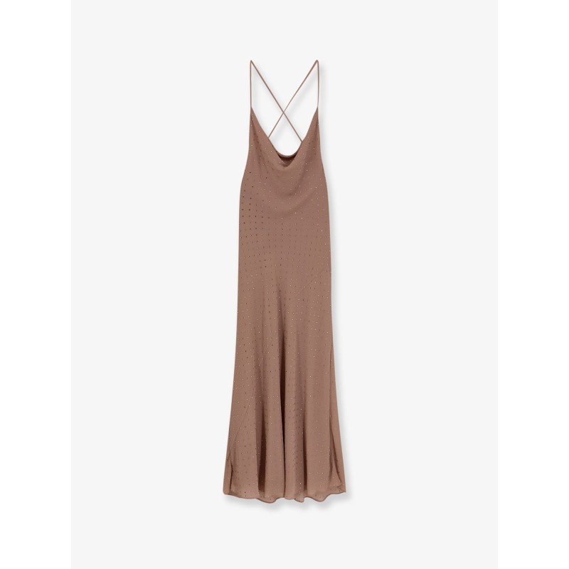 Farro long dress with rhinestones