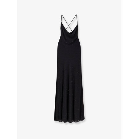 Farro long dress with rhinestones