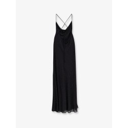 Farro long dress with rhinestones