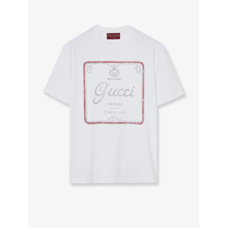 Cotton T-shirt with Gucci Firenze 1921 print