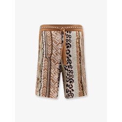 Cotton blend bermuda shorts