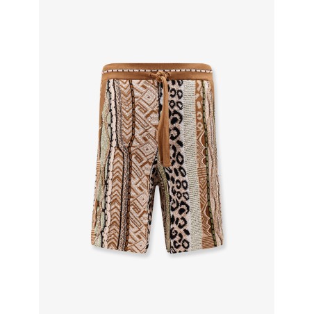 Cotton blend bermuda shorts