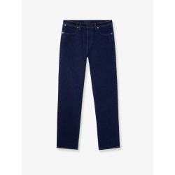 Stretch Indigo Denim-Rinsed Jeans